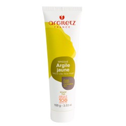 Yellow Clay Face Mask Geltonojo molio kaukė, 100g 