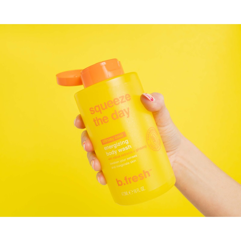 Squeeze The Day Body Wash Energizuojantis kūno prausiklis su citrusų ekstraktu, 473ml