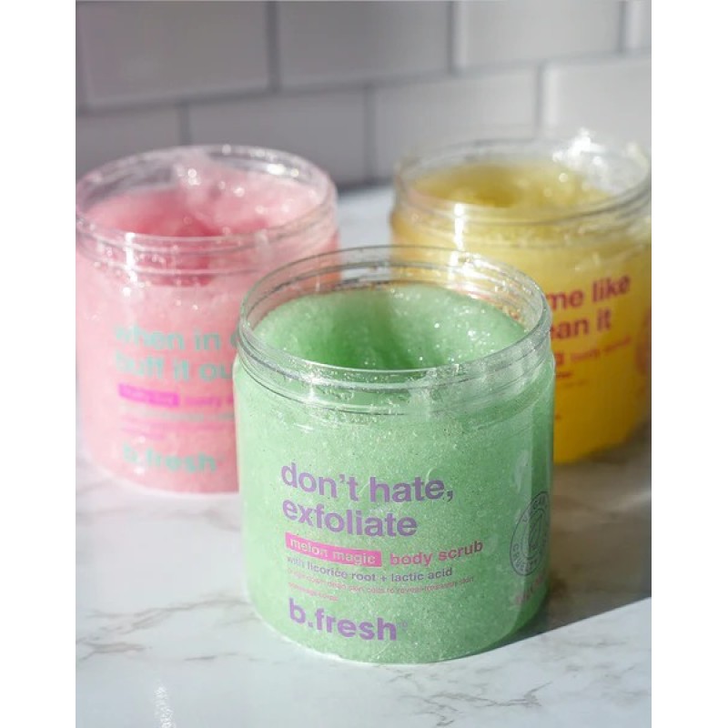 When In Doubt, Buff It Out Fruity Fizz Body Scrub Uogų aromato kūno šveitiklis, 200g