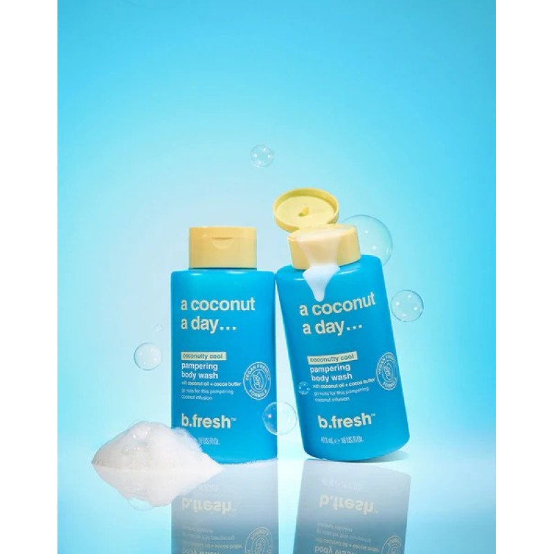 A Coconut A Day Pampering Body Wash Kokosų aromato kūno prausiklis, 473ml