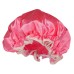 Shower Cap & Hair Towel Pink Dušo kepurėlė ir turbanas plaukams, 1vnt