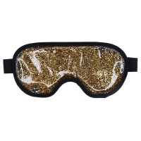 Hot & Cold Glitter Eye Mask Golden Šildanti/šaldanti akių kaukė - miego akiniai, 1vnt 