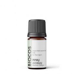 Black Pepper Esential Oil Ekologiškas juodųjų pipirų eterinis aliejus, 5ml 