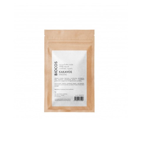 Cocao Butter Crude Ekologiškas kakavos sviestas, 50g