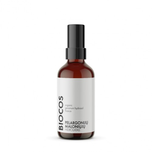 Organic Geranium Hydrosol Pelargonijų vanduo - hidrolatas, 100ml
