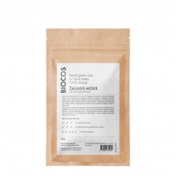 Green Clay For Face Masks Žaliasis molis veido kaukėms, 100g 