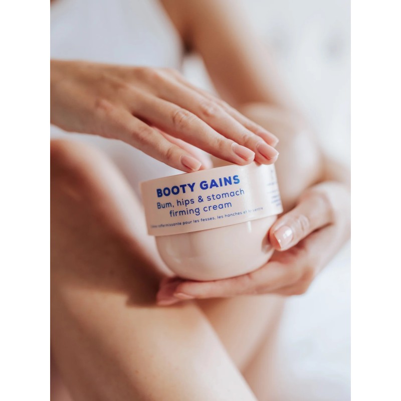 BOOTY GAINS Bum, Hips & Stomach Firming Cream Stangrinamasis kūno kremas, 240ml