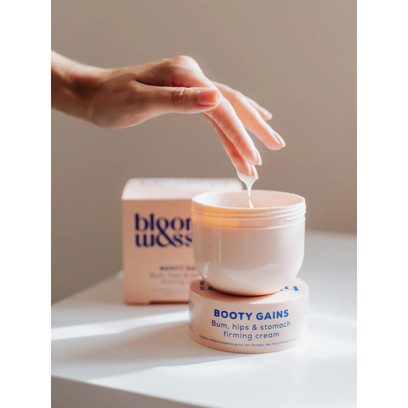 BOOTY GAINS Bum, Hips & Stomach Firming Cream Stangrinamasis kūno kremas, 240ml