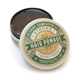 Strong Pomade Stiprios fiksacijos ir žvilgesio plaukų pomada, 100g 
