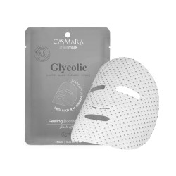 Casmara Peeling Booster Sheet Mask Glycolic Valomoji veido kaukė su AHA rūgštimis, alavijų ekstraktu ir magnetine technologija, 1 vnt. 