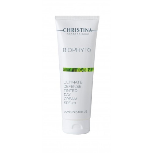 Bio Phyto Ultimate Defence Tinted Day Cream SPF 20 Apsauginis dieninis veido kremas su tonu, 75ml