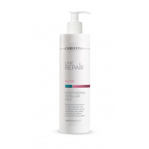 Line Repair Glow Moisturizing Micellar Milk Drėkinamasis micelinis veido pienelis, 300ml