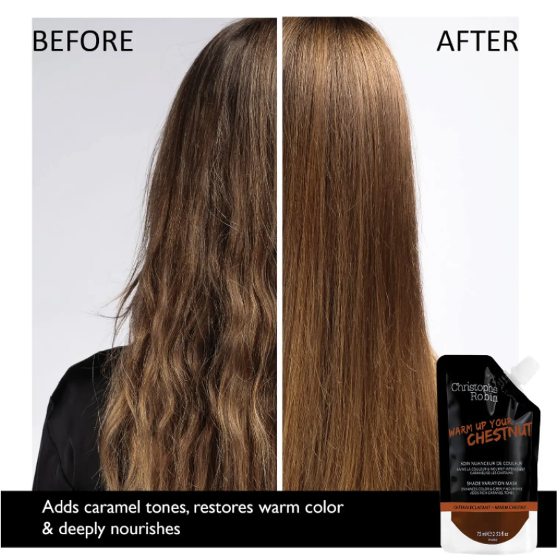 Shade Variation Warm Chestnut Dažanti plaukų kaukė, 250ml