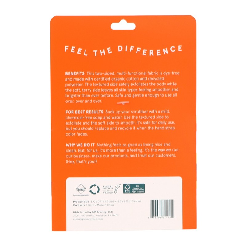 Dual-Texture Body Exfoliator Sustainable Dvipusė kūno šveitimo kempinė, 1vnt