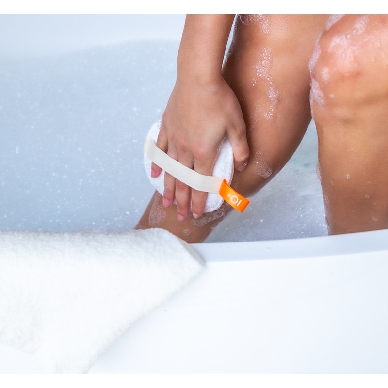 Dual-Texture Body Exfoliator Sustainable Dvipusė kūno šveitimo kempinė, 1vnt