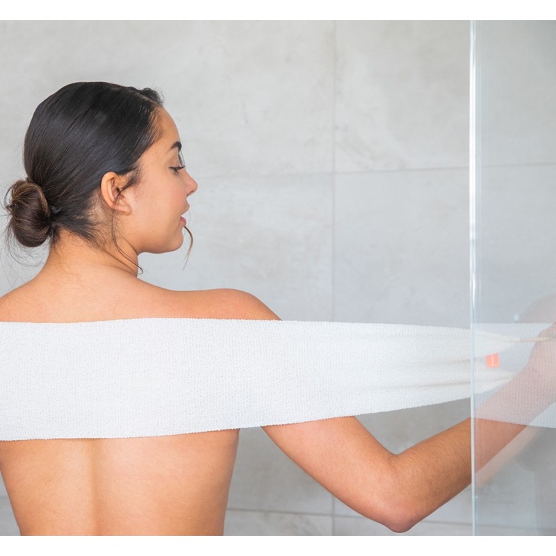 Exfoliating Strech Cloth Sustainable Ištempiama kūno šveitimo plaušinė, 1vnt