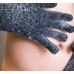 Exfoliating Body Gloves Detoxify Šveičiamosios pirštinės kūnui su anglimi, 1 pora