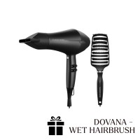 AIRSHOT Plaukų džiovintuvas + DOVANA WET HAIRBRUSH, 1 vnt. 