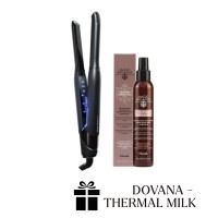 TEH SLIM IRON Plaukų tiesinimo žnyplės + DOVANA Thermal milk, 1vnt 