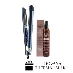 TEH CONTOURING IRON Plaukų tiesinimo žnyplės + DOVANA Thermal milk, 1vnt 