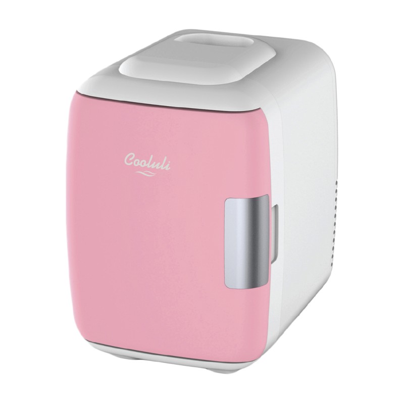 Classic 4 Liter Small Mini Fridge Pink Mini šaldytuvas/šildytuvas kosmetikai, 1vnt