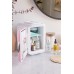 Classic 4 Liter Small Mini Fridge Pink Mini šaldytuvas/šildytuvas kosmetikai, 1vnt