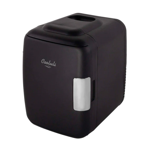 Classic 4 Liter Small Mini Fridge Black Mini šaldytuvas/šildytuvas kosmetikai, 1vnt