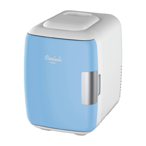 Classic 4 Liter Small Mini Fridge Blue Mini šaldytuvas/šildytuvas kosmetikai, 1vnt