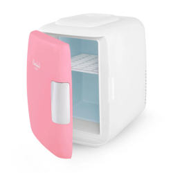 Classic 4 Liter Small Mini Fridge Pink Mini šaldytuvas/šildytuvas kosmetikai, 1vnt 