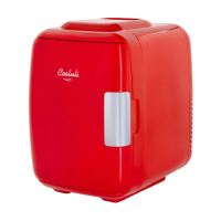 Classic 4 Liter Small Mini Fridge Red Mini šaldytuvas/šildytuvas kosmetikai, 1vnt 