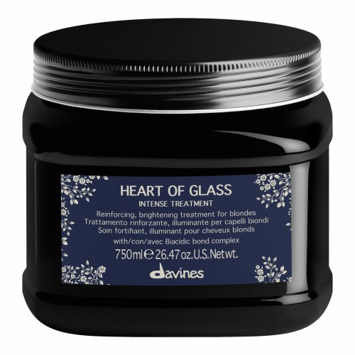 Heart of Glass Intense Treatment Šviesius plaukus stiprinanti kaukė, 750ml