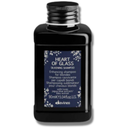 Heart of Glass Silkening Shampoo Šviesius plaukus glotninantis šampūnas, 90ml 