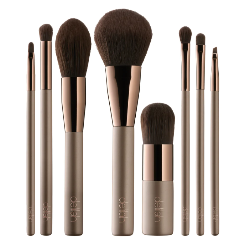 Vegan Brush Collection 8-pcs Makiažo šepetėlių rinkinys, 1vnt
