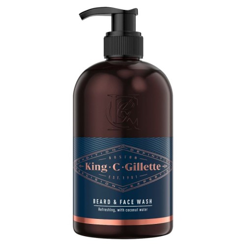 King C Beard & Face Wash Gaivinantis veido ir barzdos prausiklis, 350ml