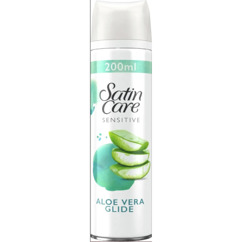 Satin Care Sensitive Aloe Vera Skutimosi gelis, 200ml
