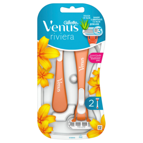 Venus Riviera  Vienkartiniai skustuvai, 2vnt
