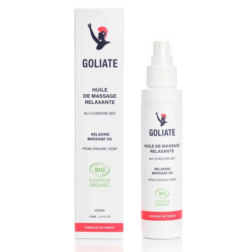 Relaxing Massage Oil Atpalaiduojantis masažinis aliejus iš organinių kanapių, 100ml
