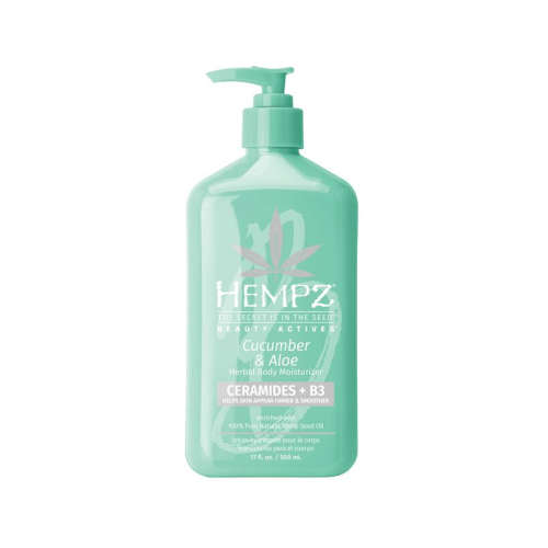 Cucumber & Aloe Herbal Body Moisturizer Drėkinamasis kūno kremas su keramidais, 500ml