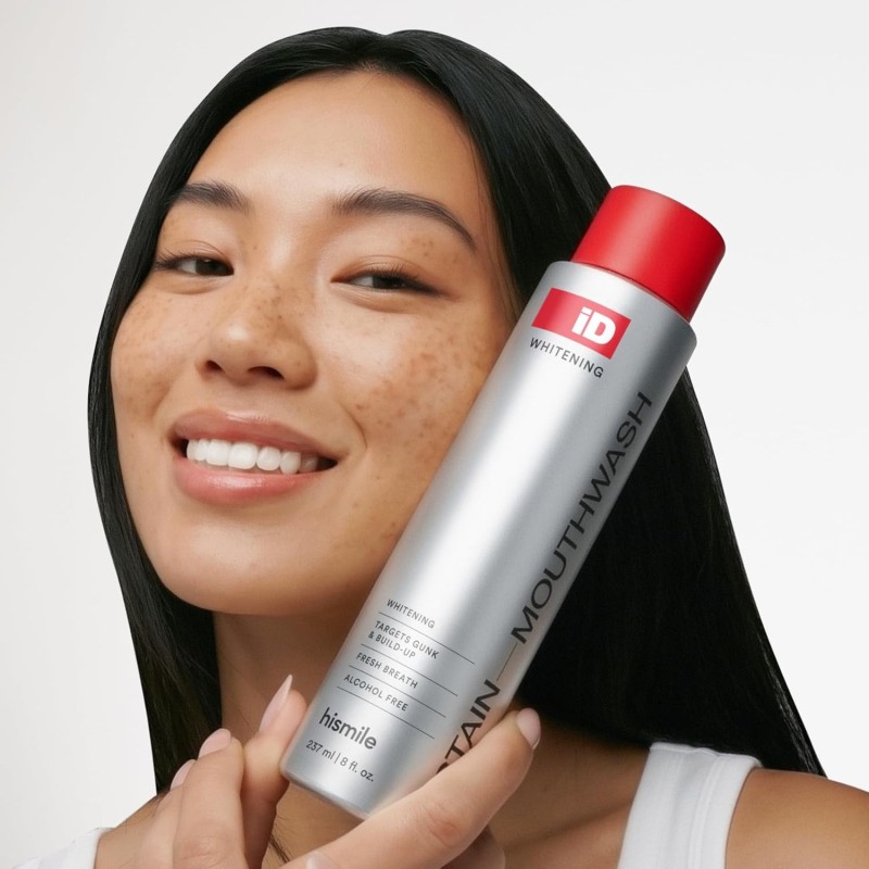 iD Stain Whitening Mouthwash Balinantis burnos skalavimo skystis, 237 ml
