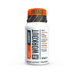 Pre-Workout Shot Orange Apelsinų skonio gėrimas prieš treniruotę, 60ml 