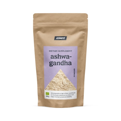 Organic Ashwagandha Powder Ekologiški ašvagandos milteliai, 150g