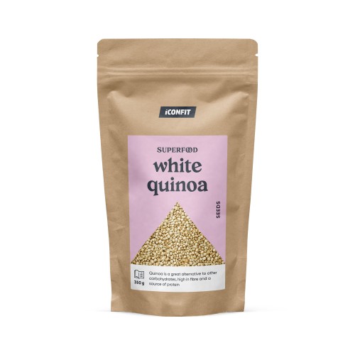 White Quinoa Seeds Baltosios bolivinės balandos (kvinojos) sėklos, 350g