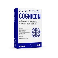 Cognicon Kompleksinis maisto papildas kognityvinėms funkcijoms ir protiniam darbingumui palaikyti,N30 