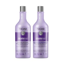 Cicatrifios Perfect Blond Duo Kit Šviesintų plaukų priežiūros priemonių rinkinys, 2x800ml 