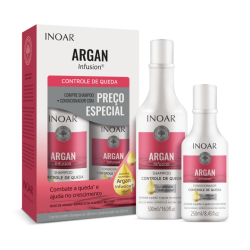 Argan Infusion Loss Control Duo Kit Rinkinys slenkantiems plaukams, 500ml + 250ml 