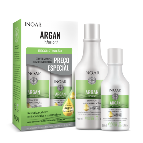 Argan Infusion Reconstruction Duo Kit Atkuriamasis rinkinys plaukams, 500+250ml