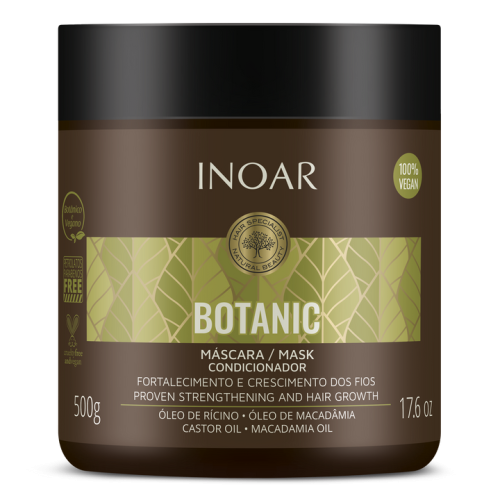 Botanic Mask Plaukus stiprinanti plaukų kaukė su ricinos aliejumi,500g