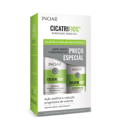 Cicatrifios Duo Kit Šampūnas ir kondicionierius atkuriantis plauko struktūrą, 500ml+250ml 