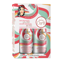  Divine Curls Duo Kit Garbanotų plaukų rinkinys, 2x250 ml 