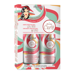  Divine Curls Duo Kit Garbanotų plaukų rinkinys, 2x250 ml 